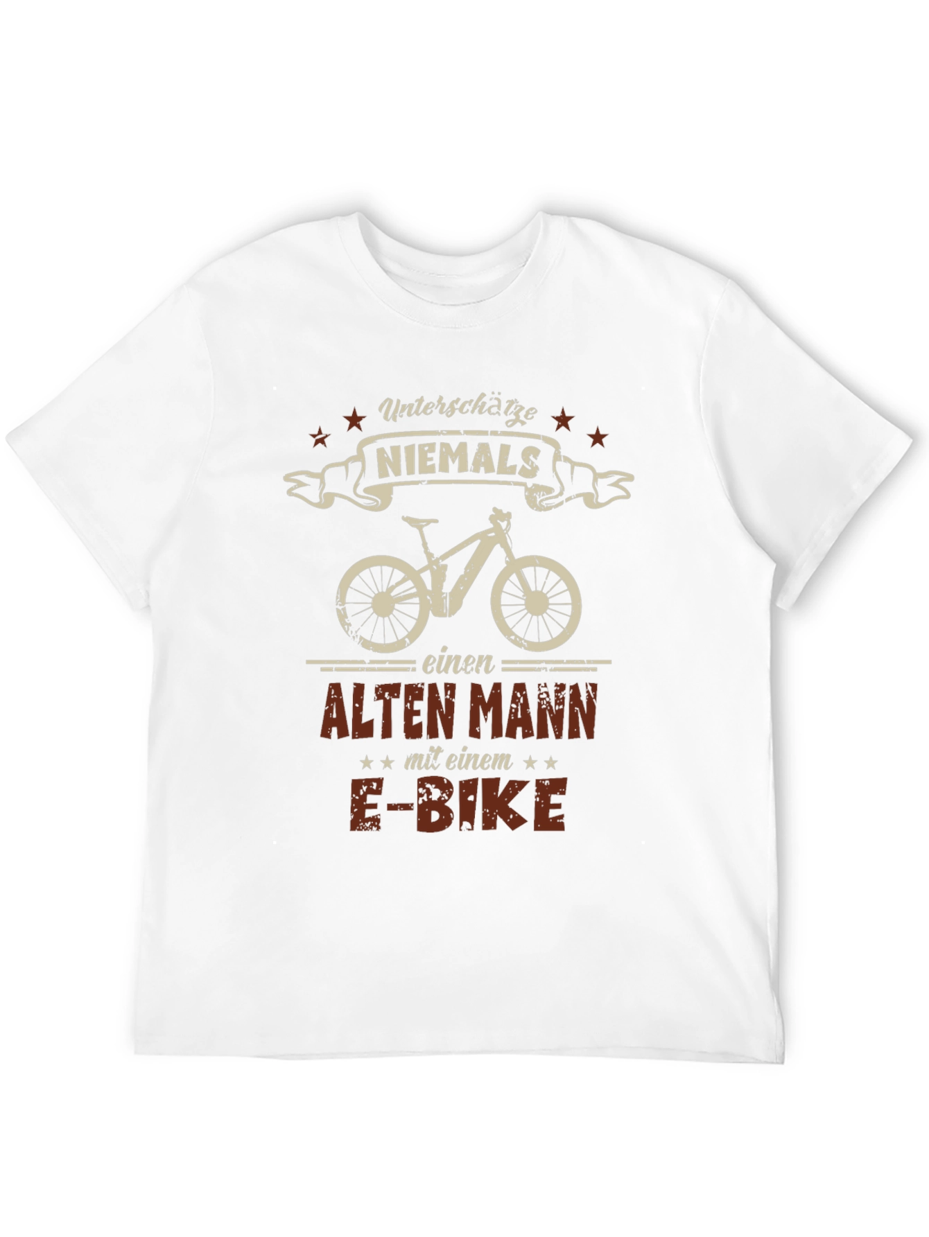 Funny German E-Bike Old Man T-Shirt