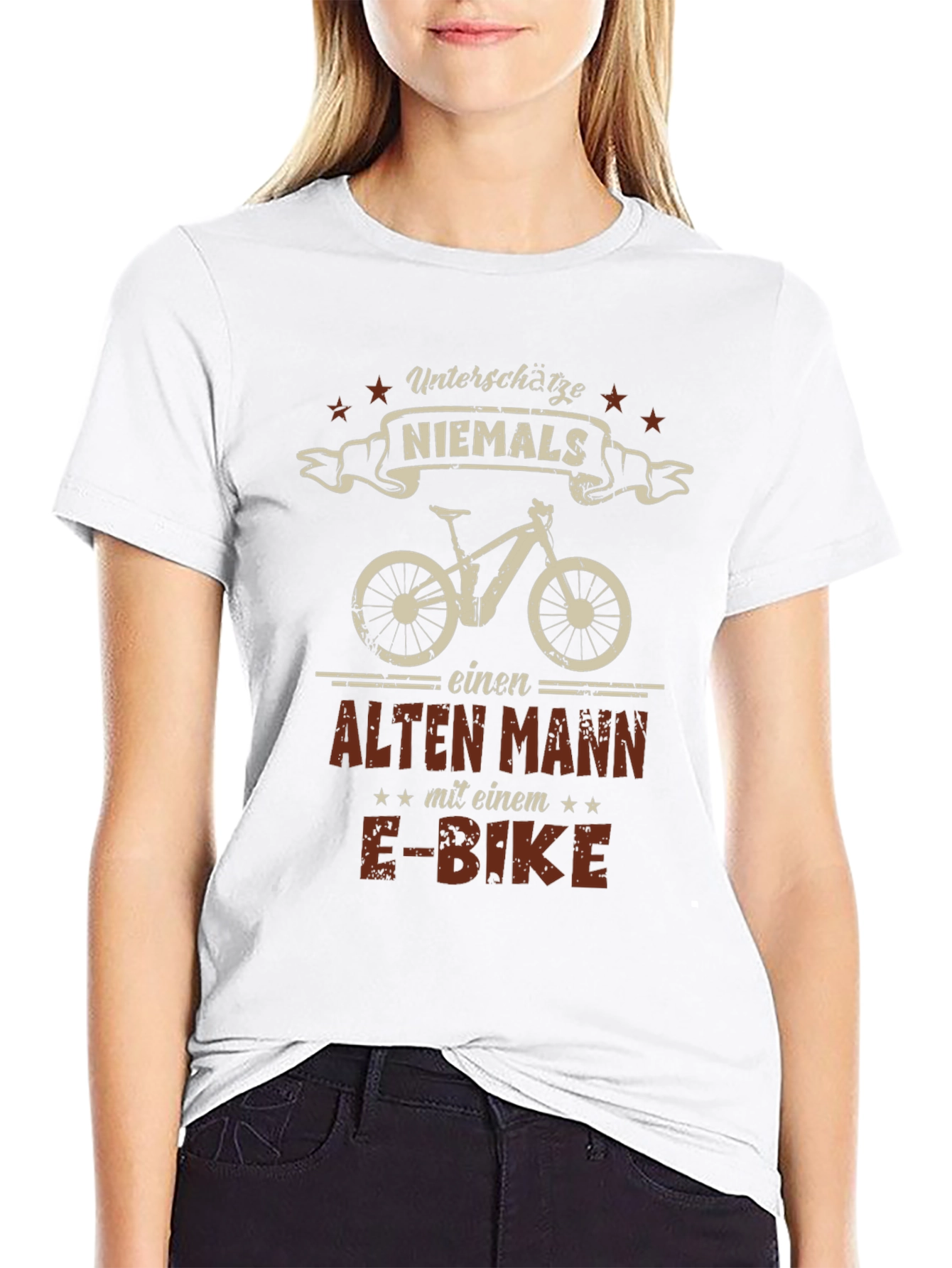 Funny German E-Bike Old Man T-Shirt