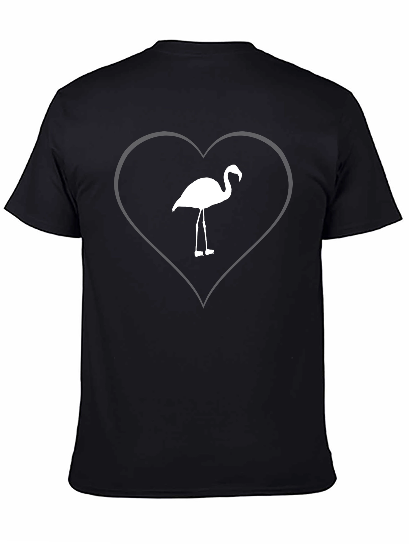 Flamingo Heart T-Shirt - Stylish Graphic Tee