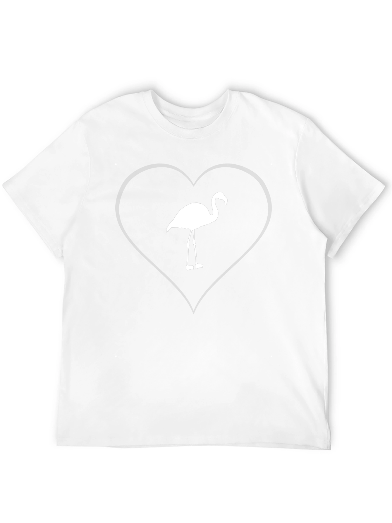 Flamingo Heart T-Shirt - Stylish Graphic Tee
