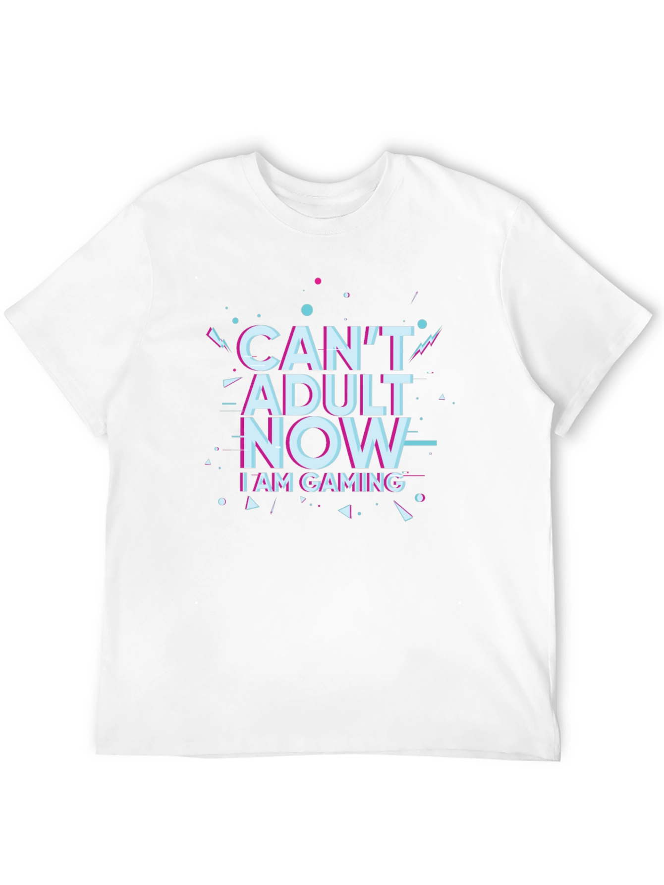 Cant Adult Now Gaming Black T-Shirt