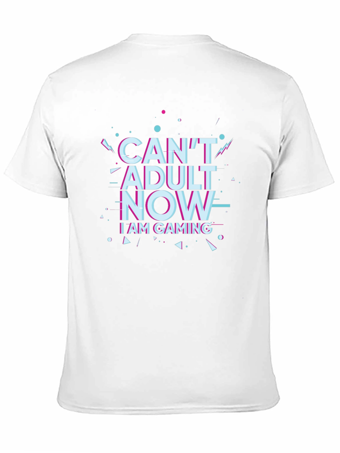 Cant Adult Now Gaming Black T-Shirt