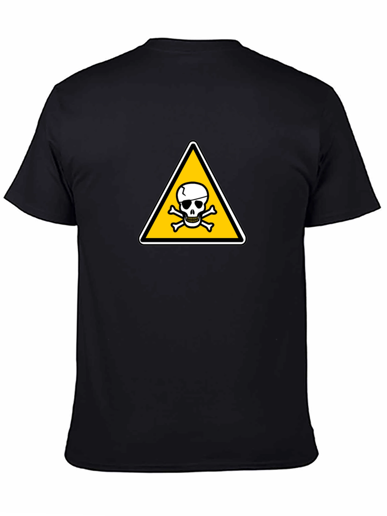 Hazard Symbol T-Shirt: Classic Skull & Crossbones Design