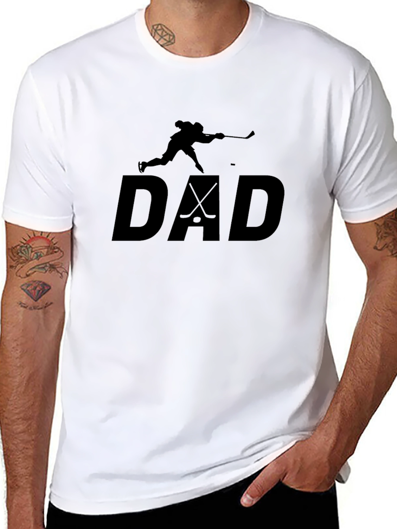 Hockey Dad T-Shirt - Black Tee