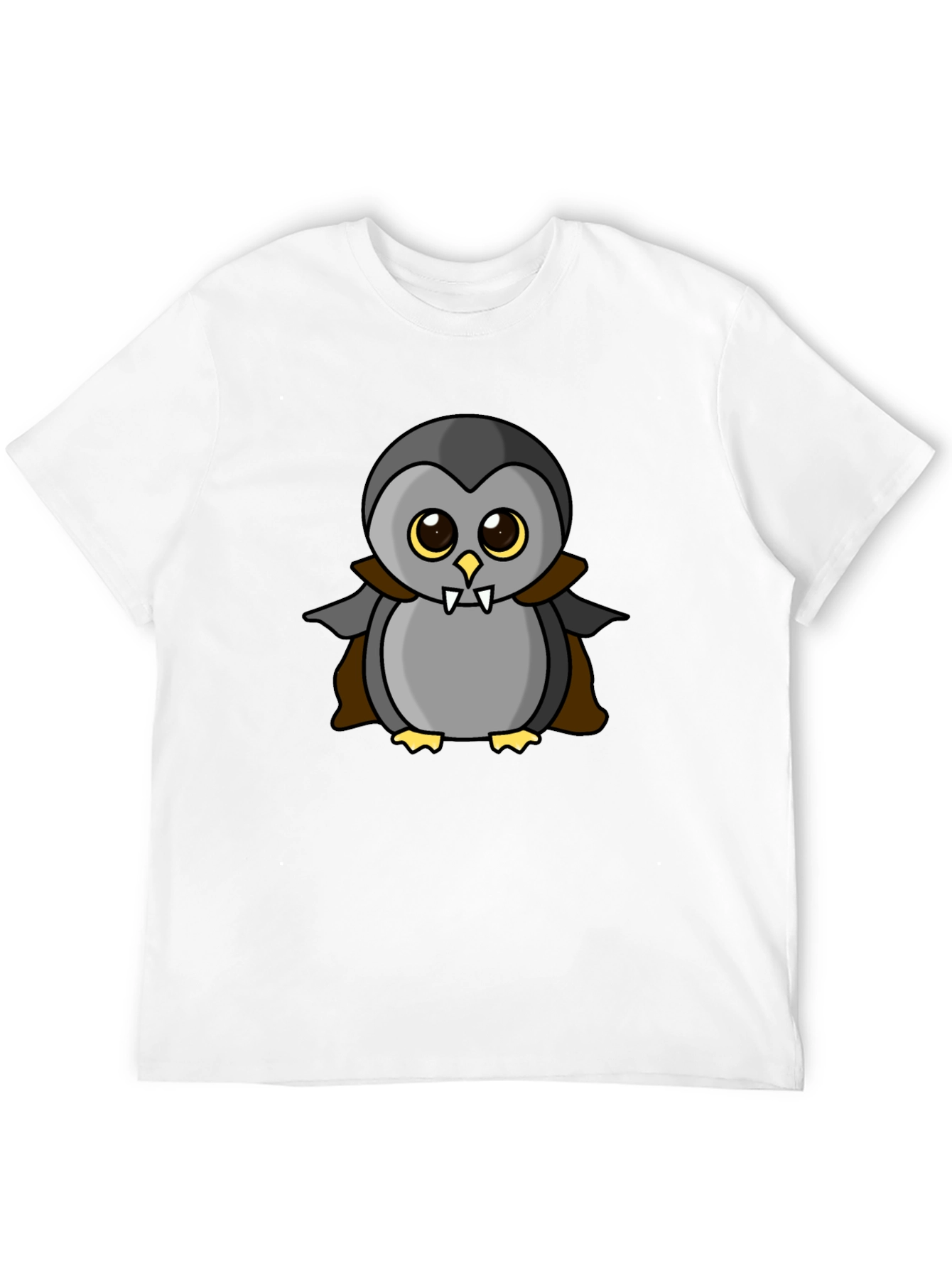 Vampire Penguin Graphic Tee - Halloween Fun!