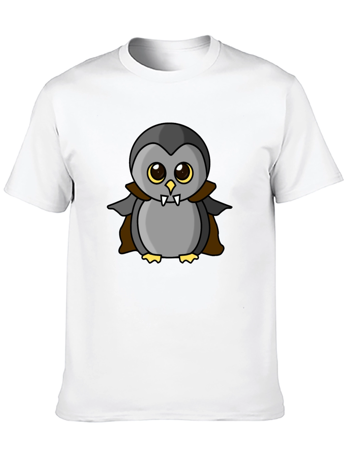 Vampire Penguin Graphic Tee - Halloween Fun!