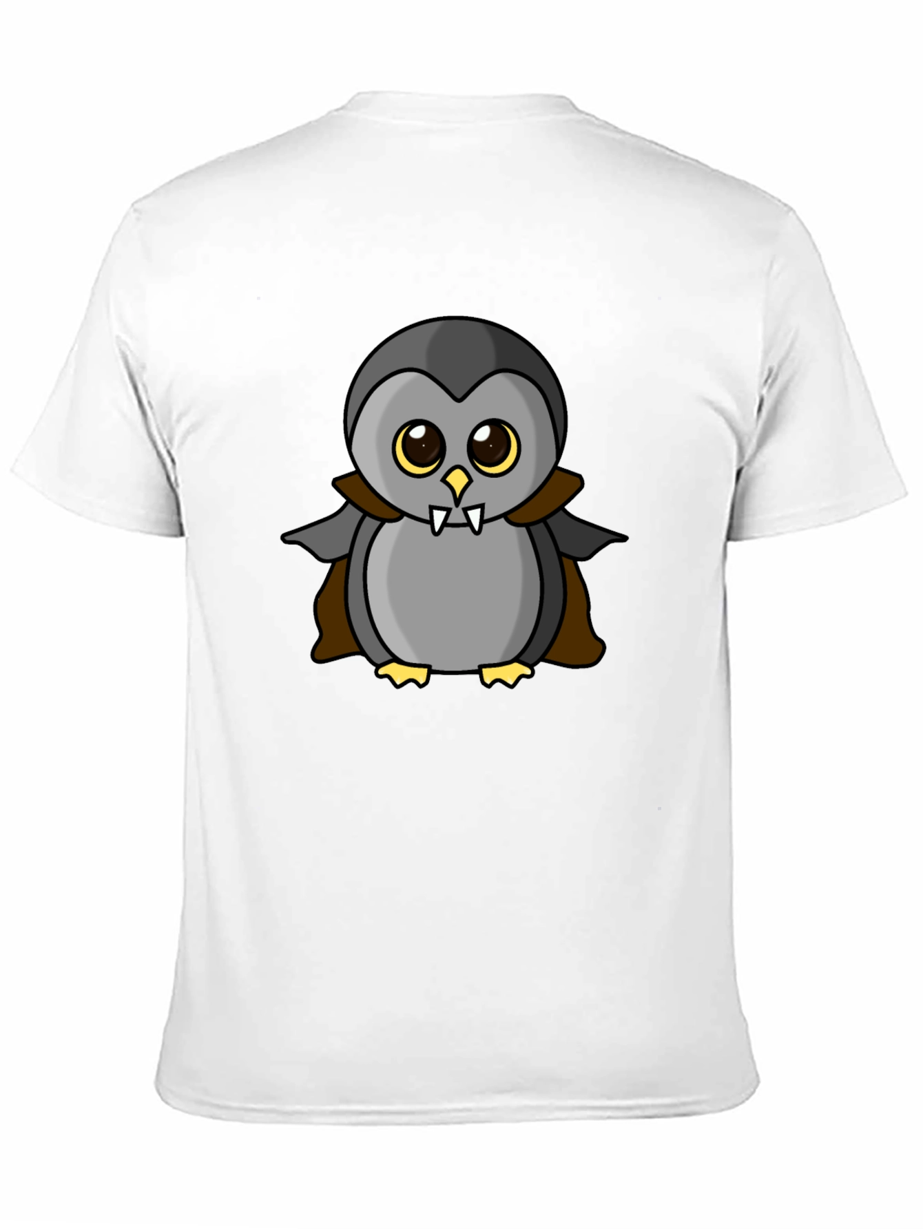Vampire Penguin Graphic Tee - Halloween Fun!