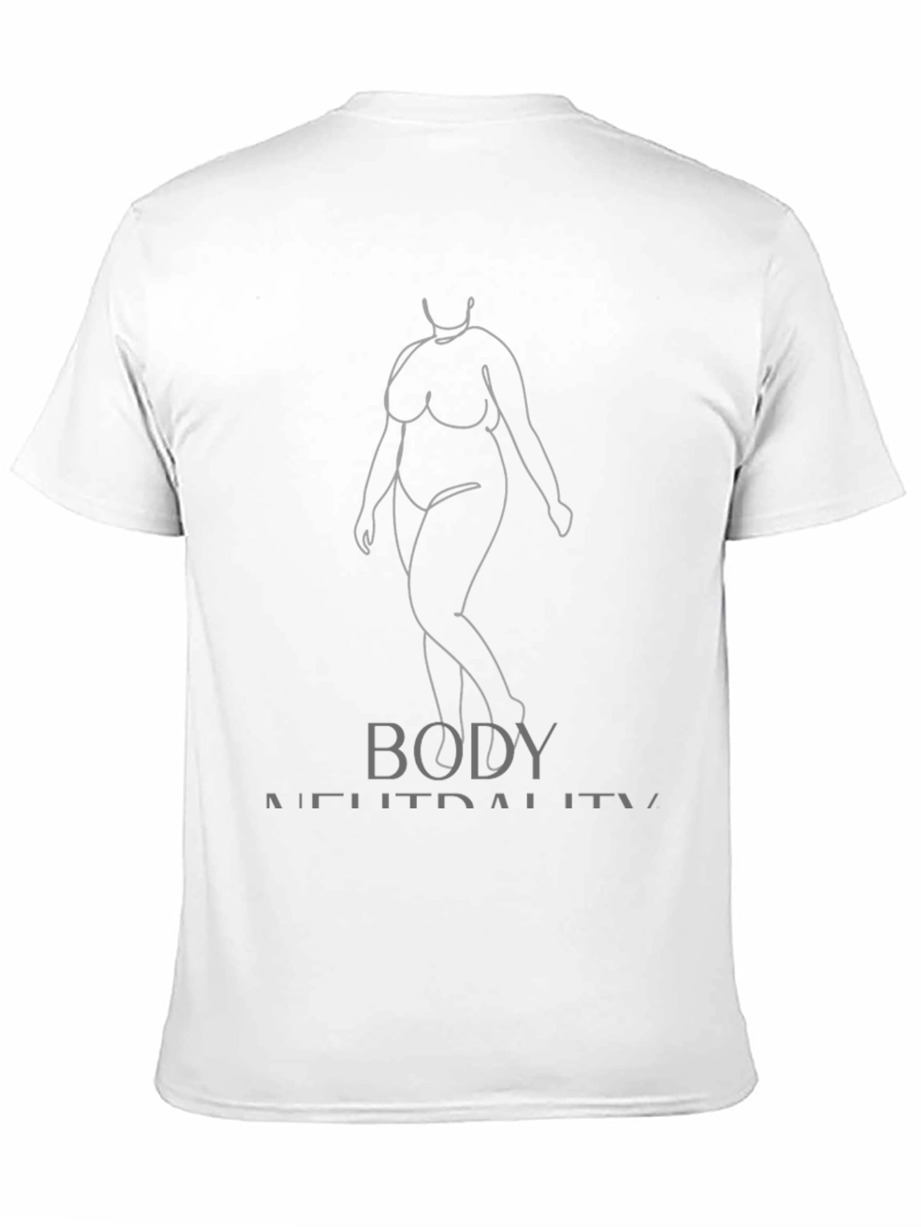 Body Neutrality Line Art T-Shirt - Black