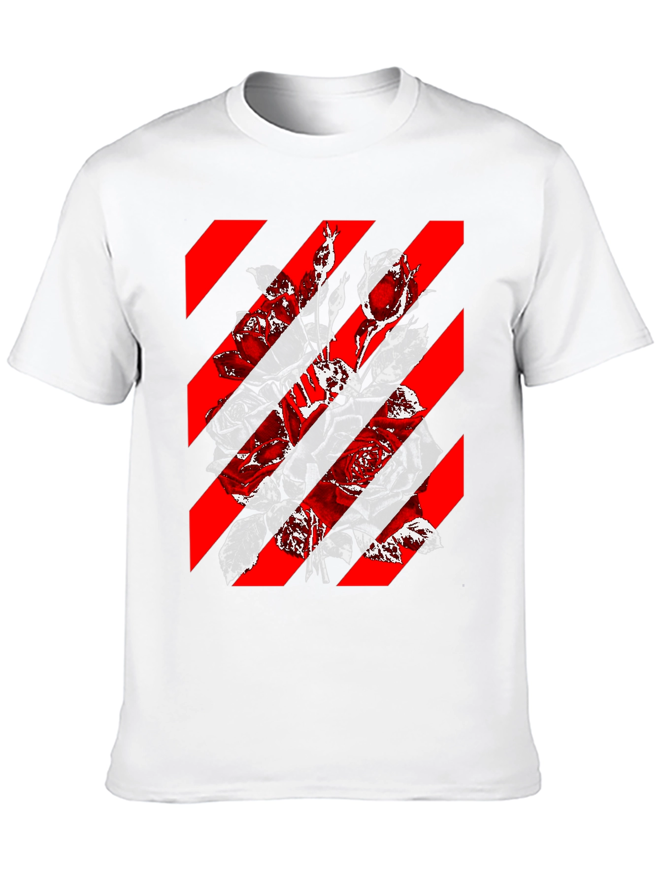 Floral Stripe Graphic Tee