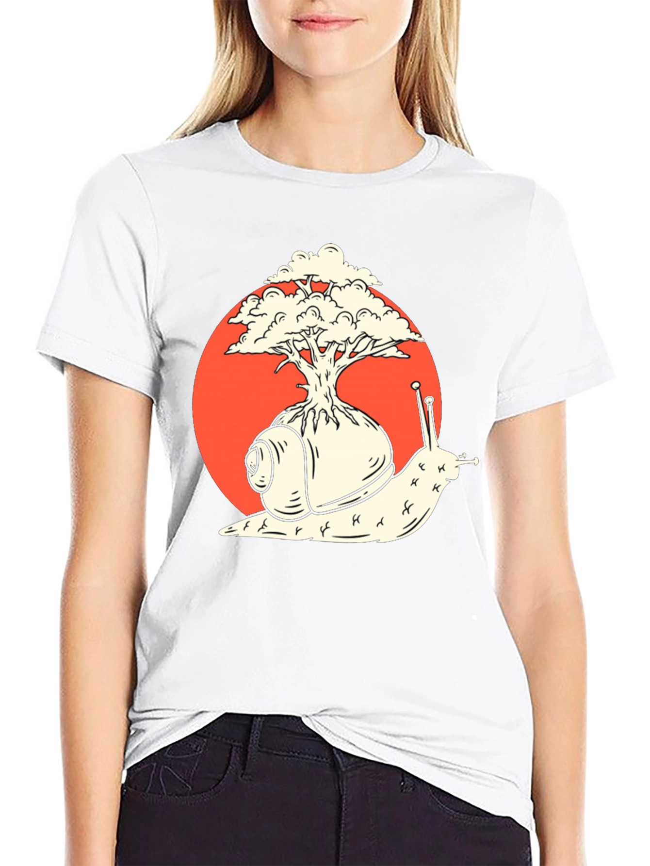 Snail Tree T-Shirt - Nature Inspired Graphic Tee