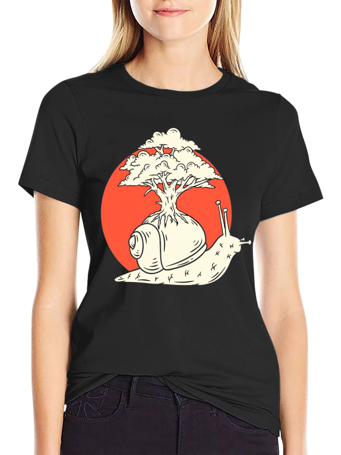 Snail Tree T-Shirt - Nature Inspired Graphic Tee