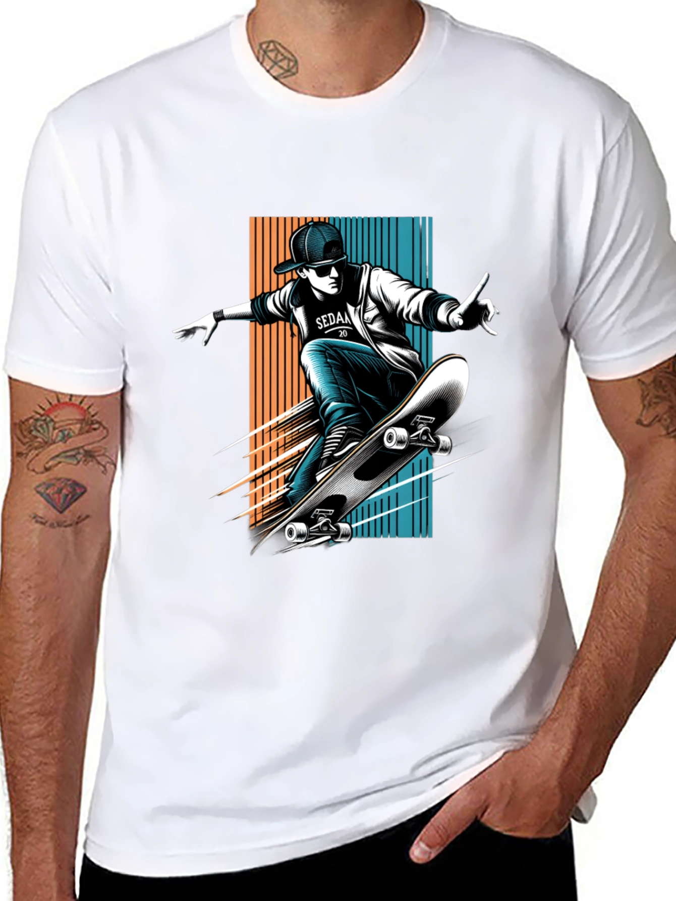 Skateboarding T-Shirt: Urban Style