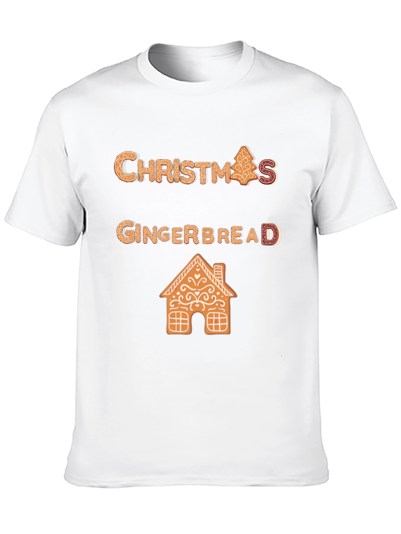 Christmas Gingerbread T-Shirt Festive Holiday Apparel