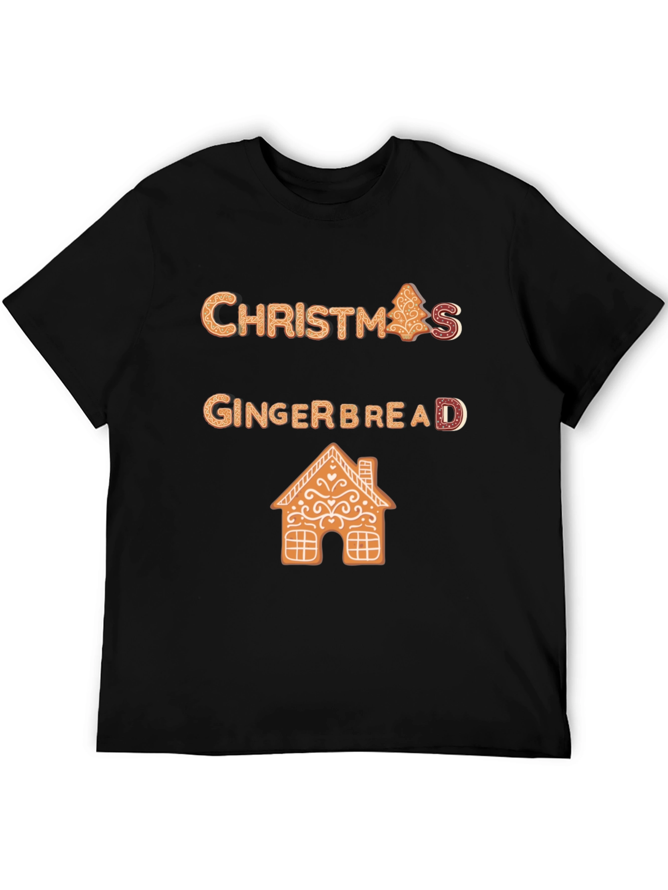 Christmas Gingerbread T-Shirt Festive Holiday Apparel