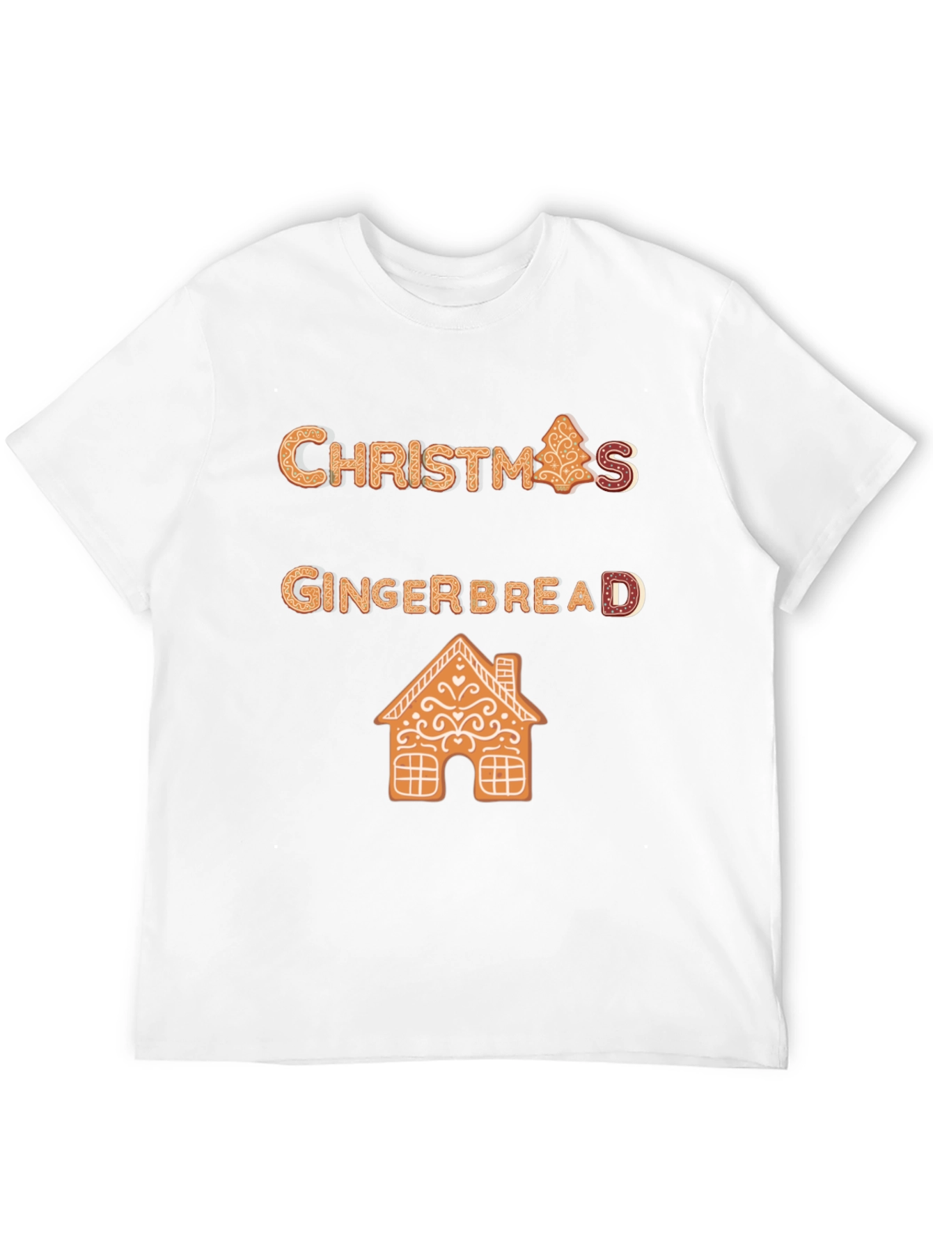 Christmas Gingerbread T-Shirt Festive Holiday Apparel