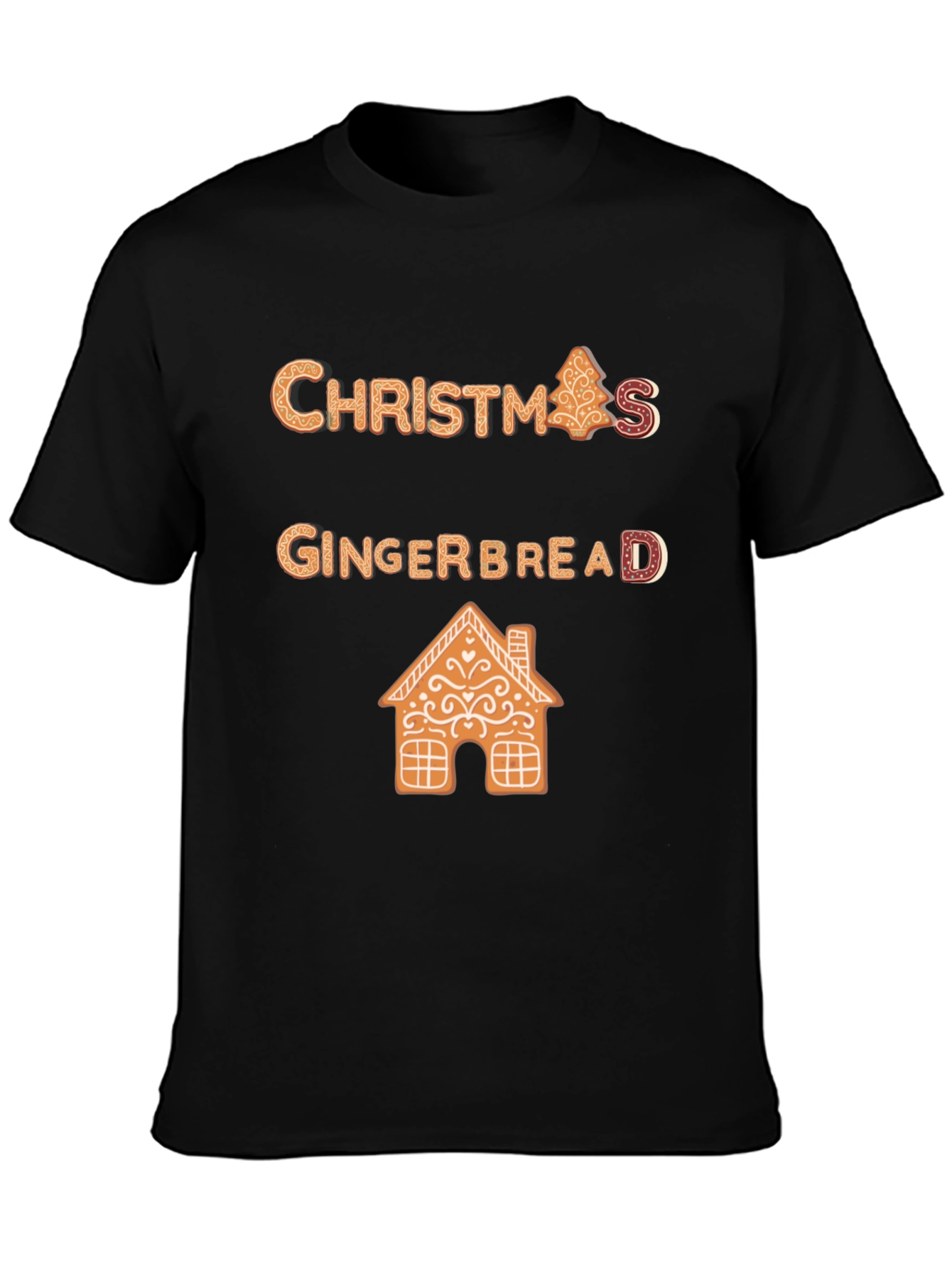 Christmas Gingerbread T-Shirt Festive Holiday Apparel