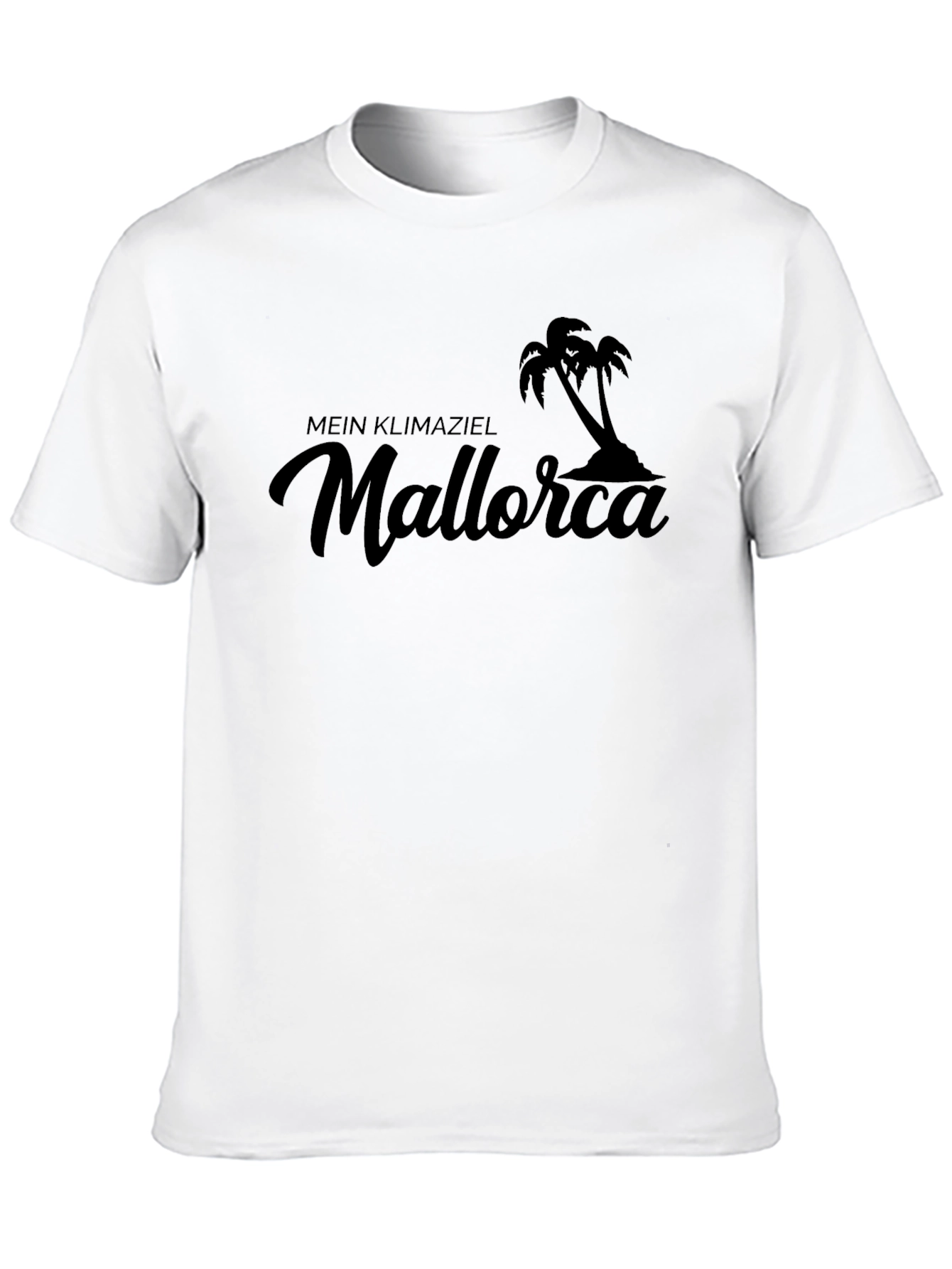 Mallorca Palm Tree Black Graphic T-Shirt
