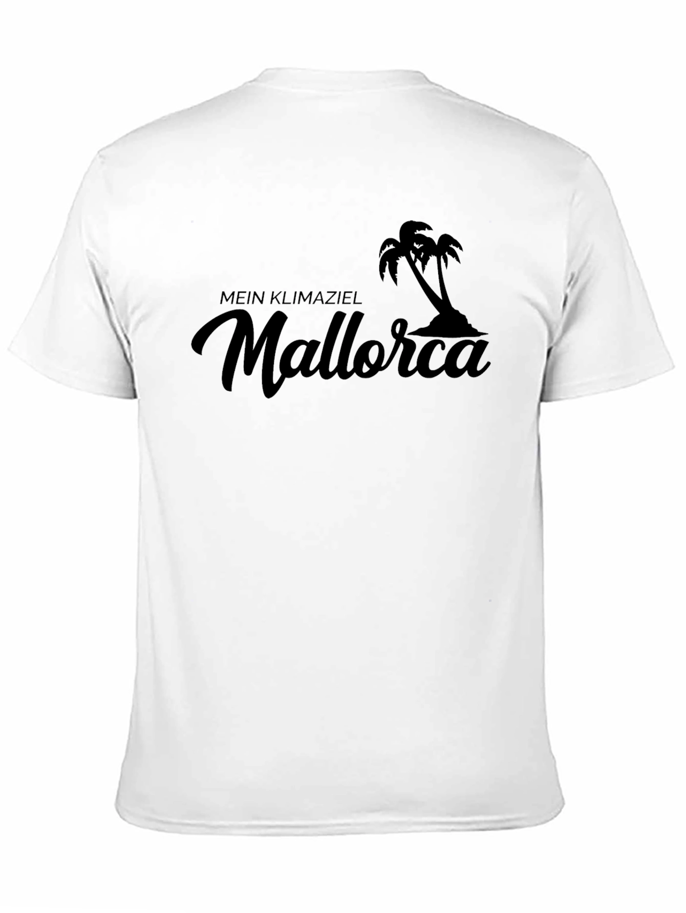 Mallorca Palm Tree Black Graphic T-Shirt