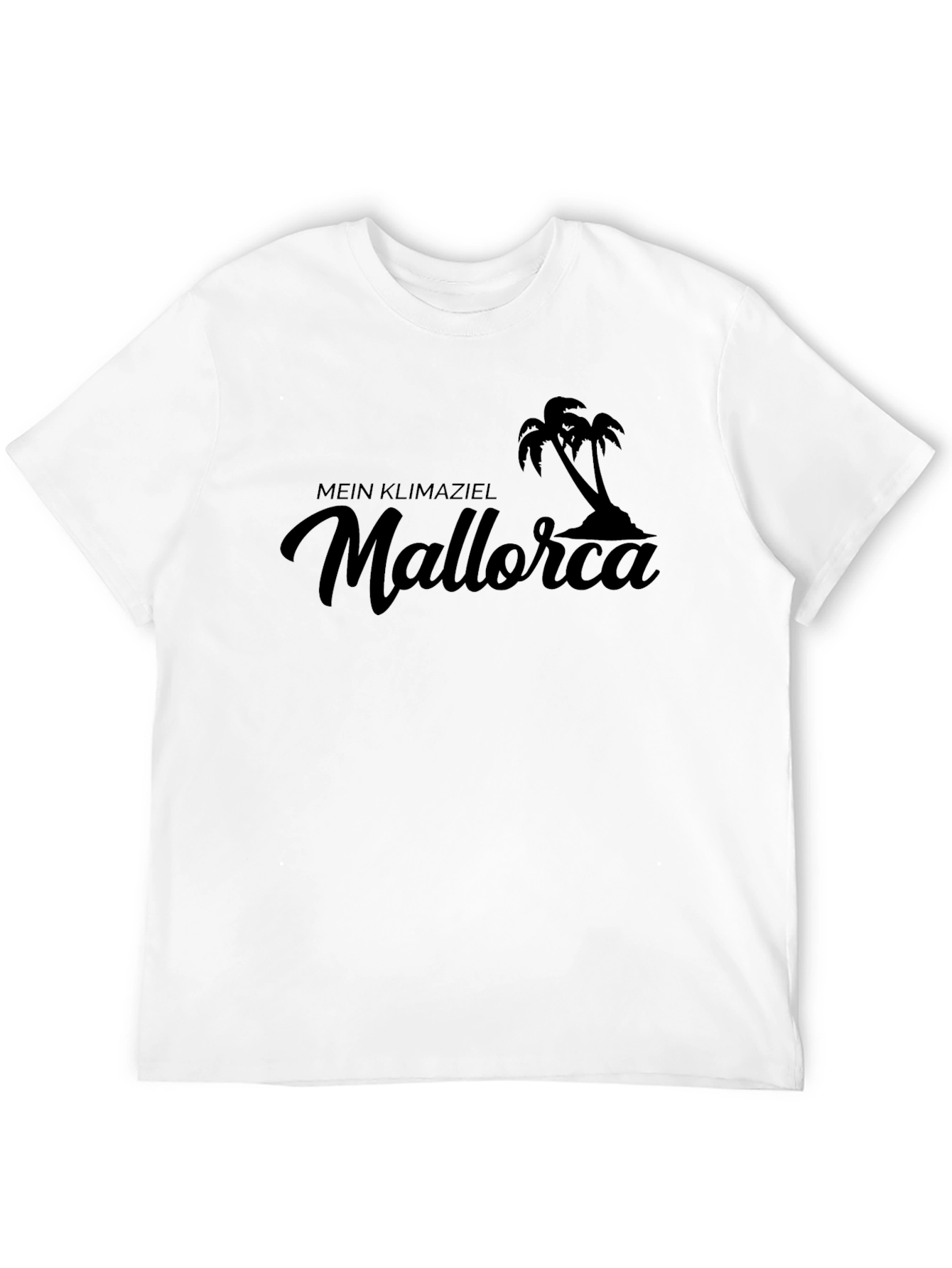 Mallorca Palm Tree Black Graphic T-Shirt