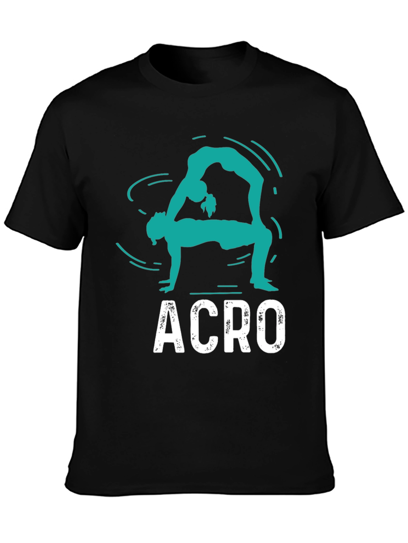 Acro T-Shirt - Black Cotton Graphic Tee