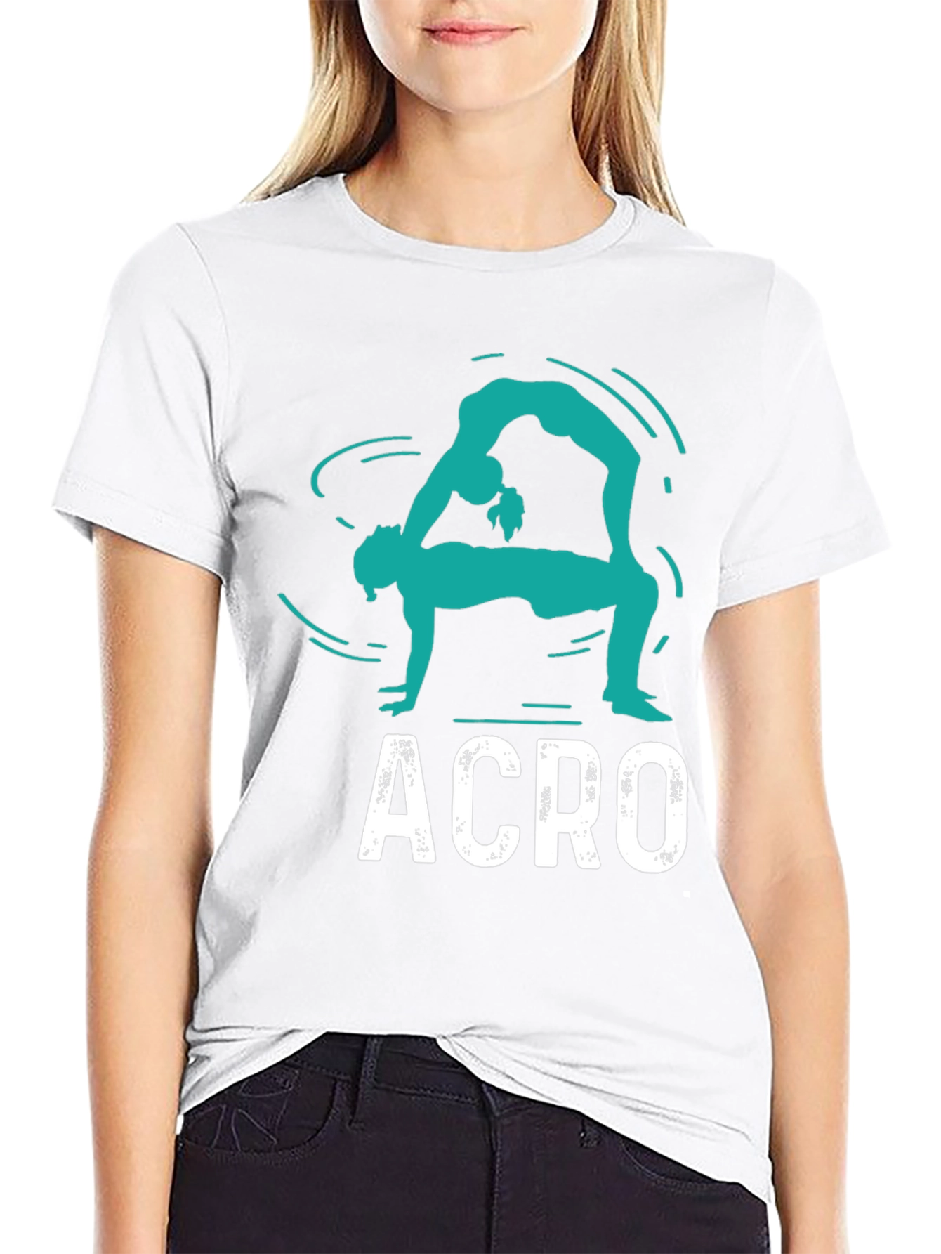 Acro T-Shirt - Black Cotton Graphic Tee