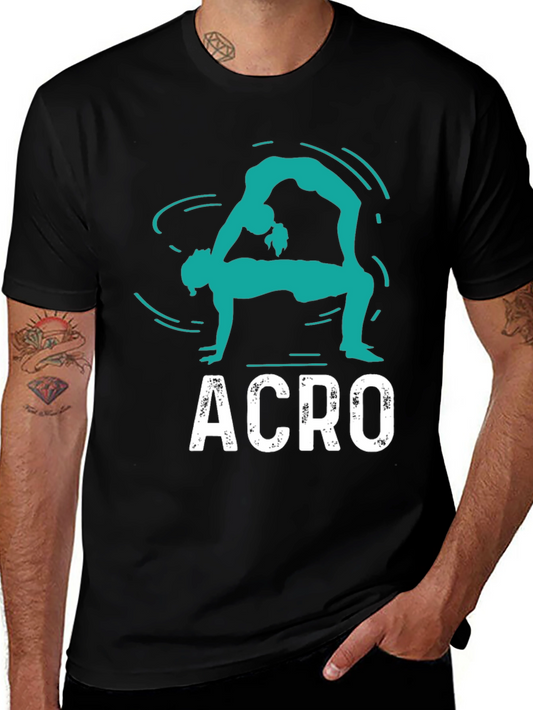 Acro T-Shirt - Black Cotton Graphic Tee