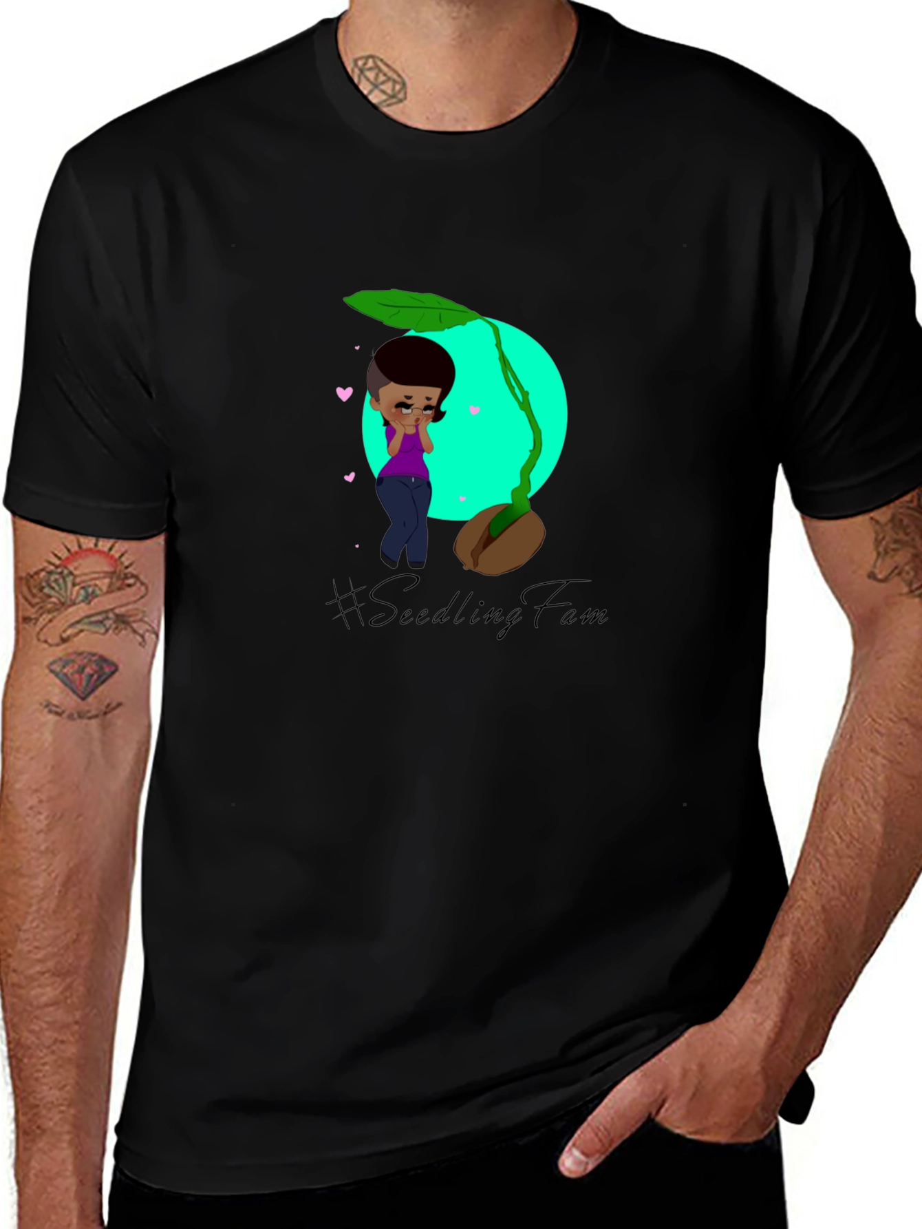 Seedling Fam Graphic Tee - Soft Cotton Blend