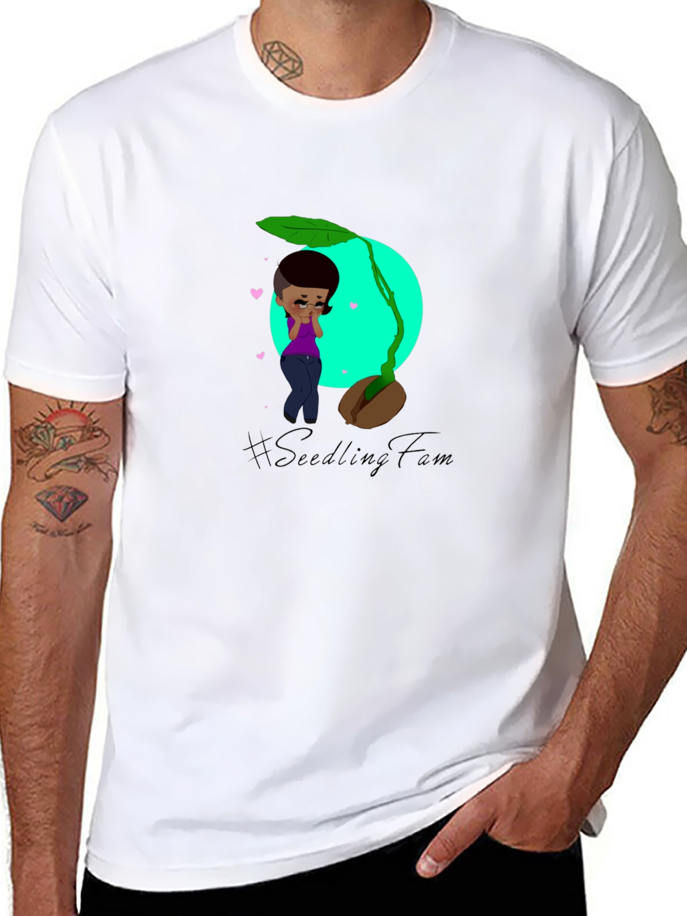 Seedling Fam Graphic Tee - Soft Cotton Blend