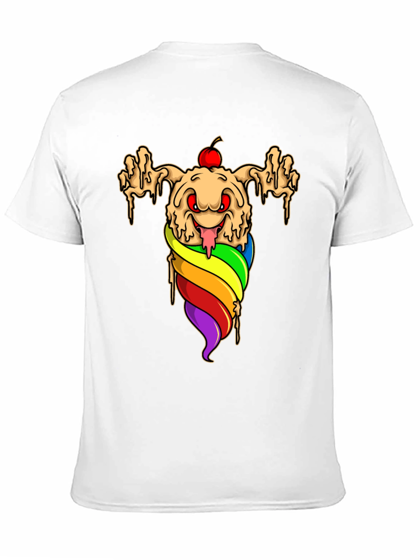 Rainbow Ice Cream Monster Graphic Tee