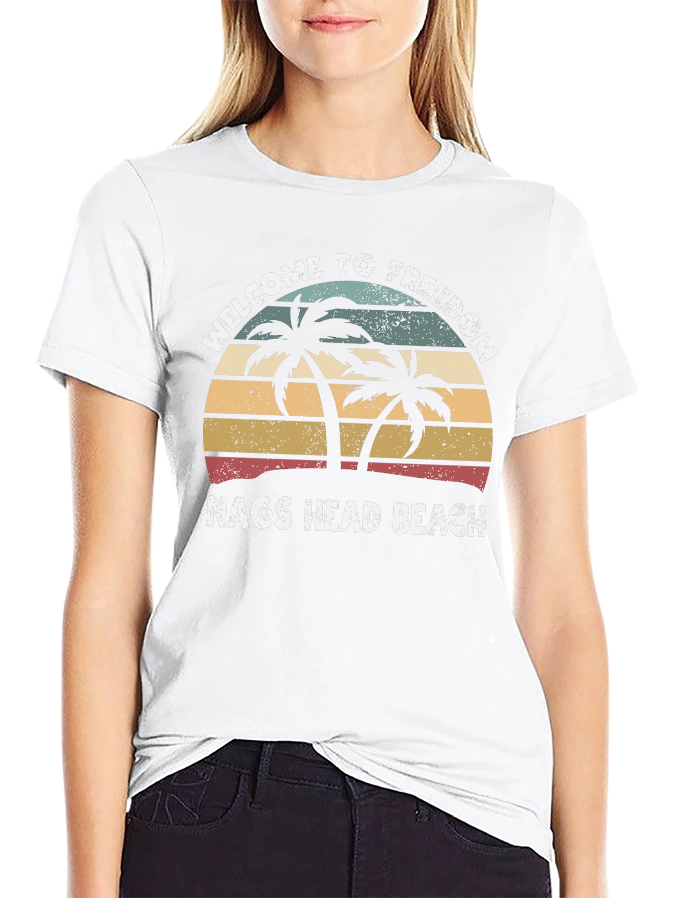 Welcome to Freedom Nags Head Beach Graphic Tee