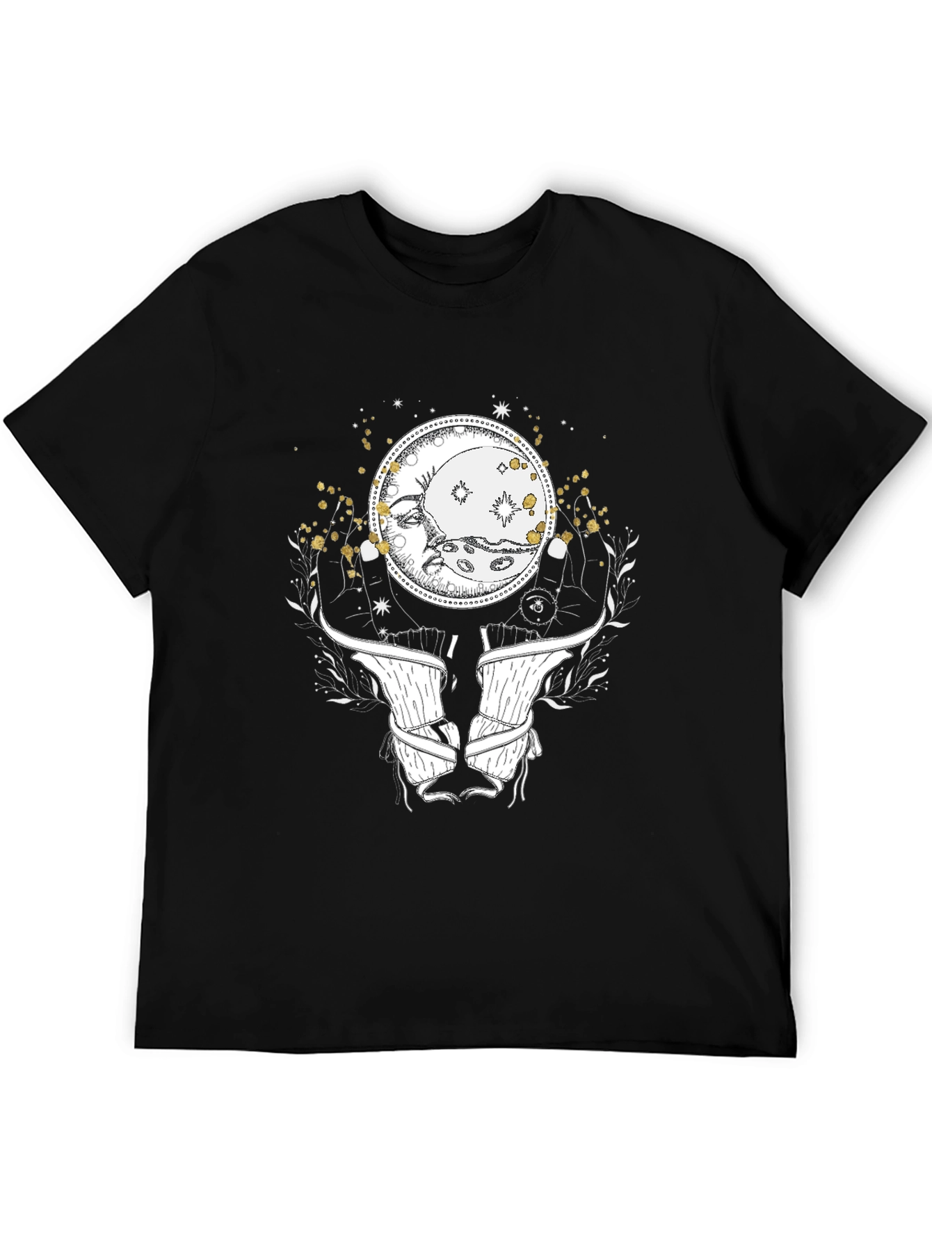 Mystic Moon Graphic Tee - Celestial Design
