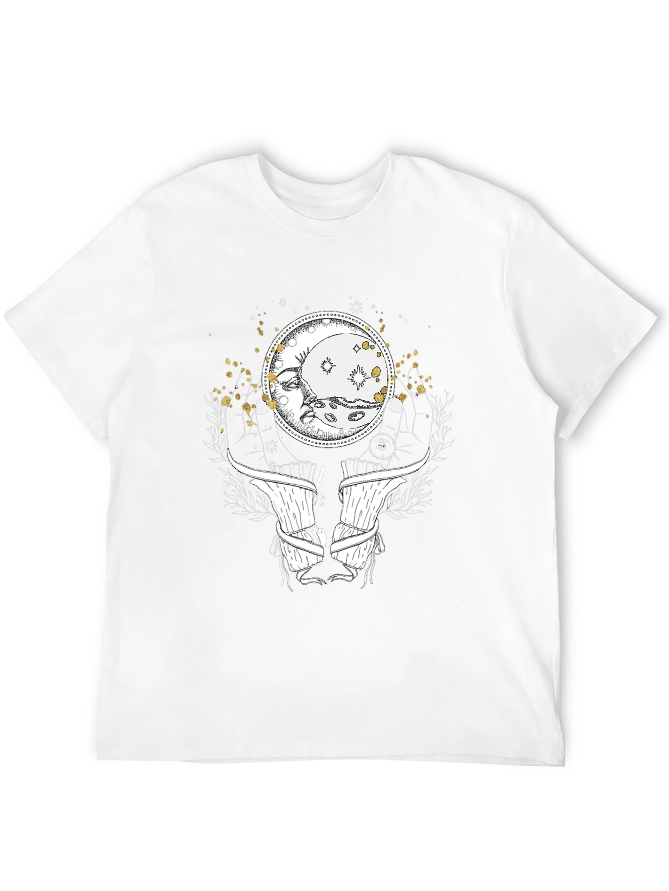 Mystic Moon Graphic Tee - Celestial Design