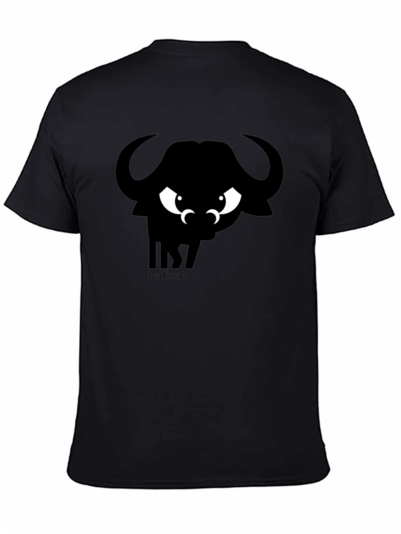 Badimals Buffalo Graphic Tee - Black Cotton T-Shirt