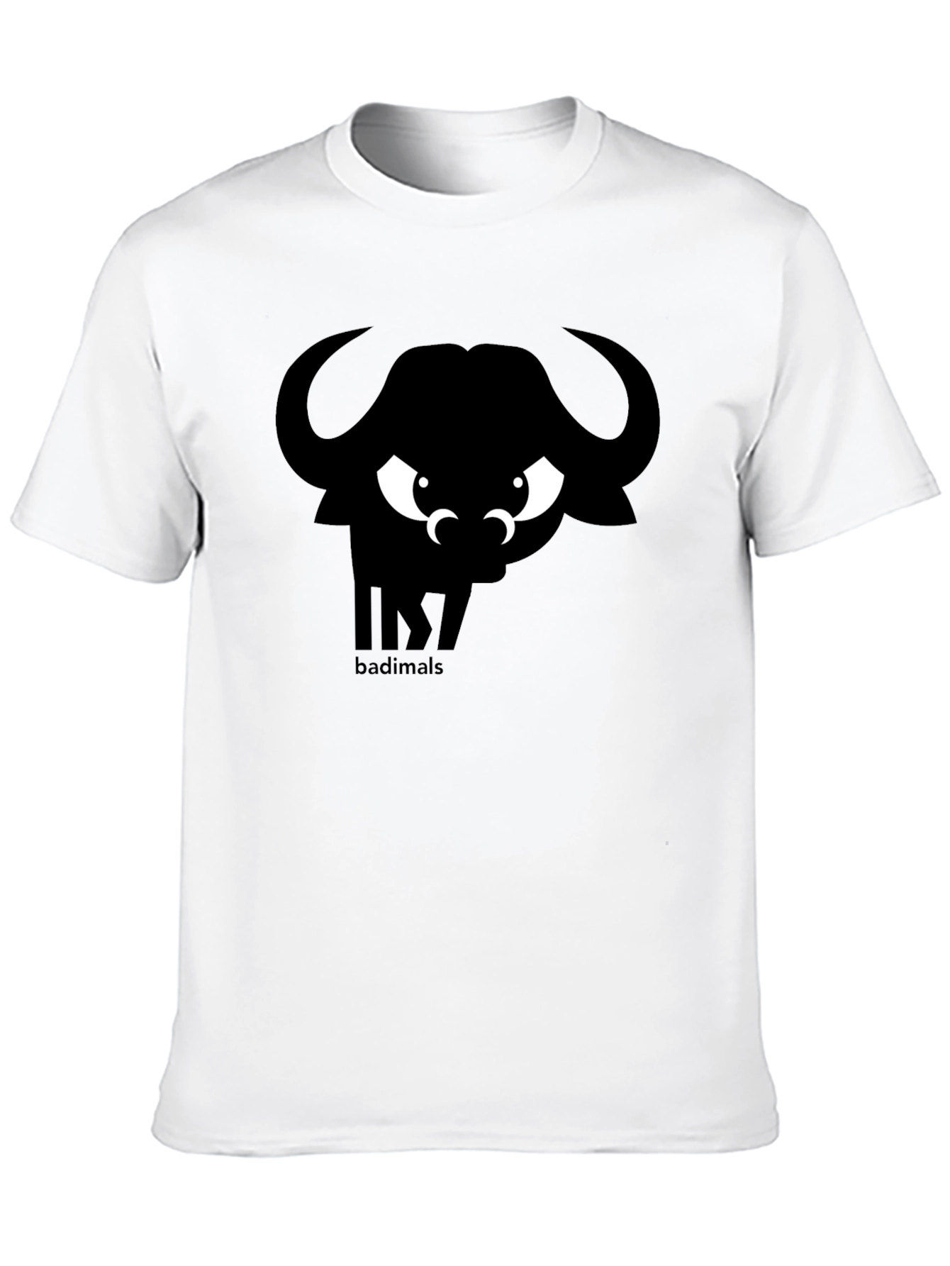 Badimals Buffalo Graphic Tee - Black Cotton T-Shirt