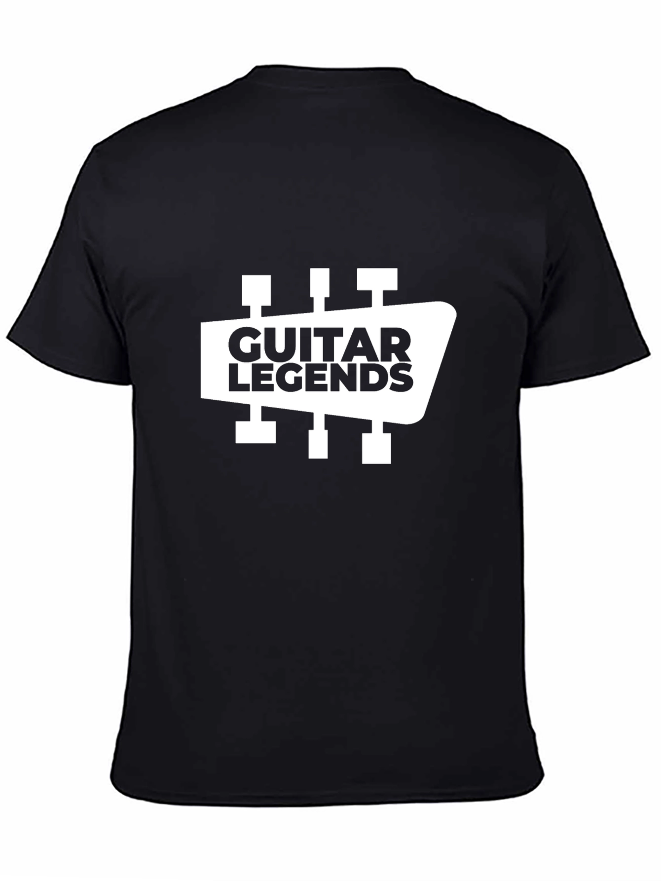Guitar Legends Graphic Tee - Black Cotton T-Shirt
