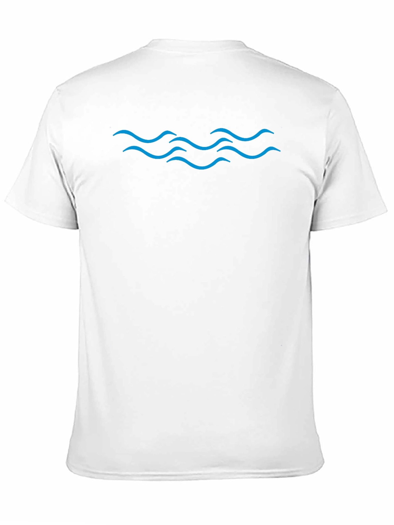 Blue Waves Graphic Tee - Classic Black T-Shirt
