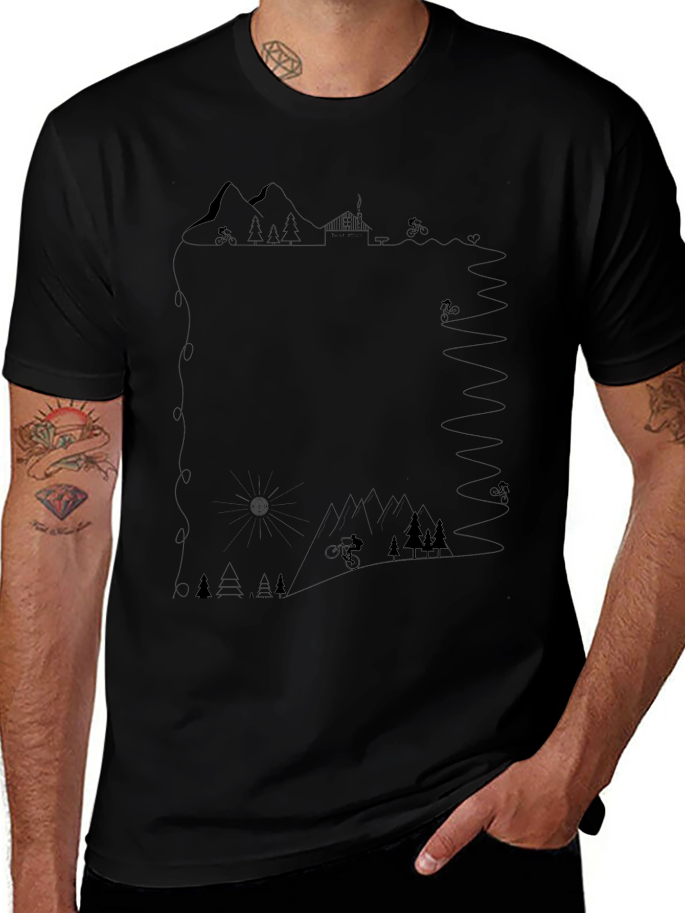 Mountain Biking T-Shirt - Adventure Trail Tee