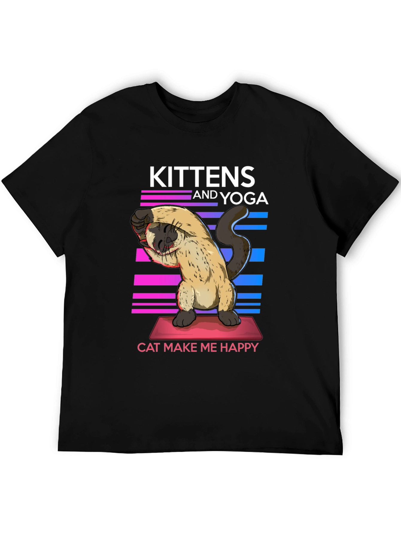 Kittens & Yoga Cat Lover T-Shirt