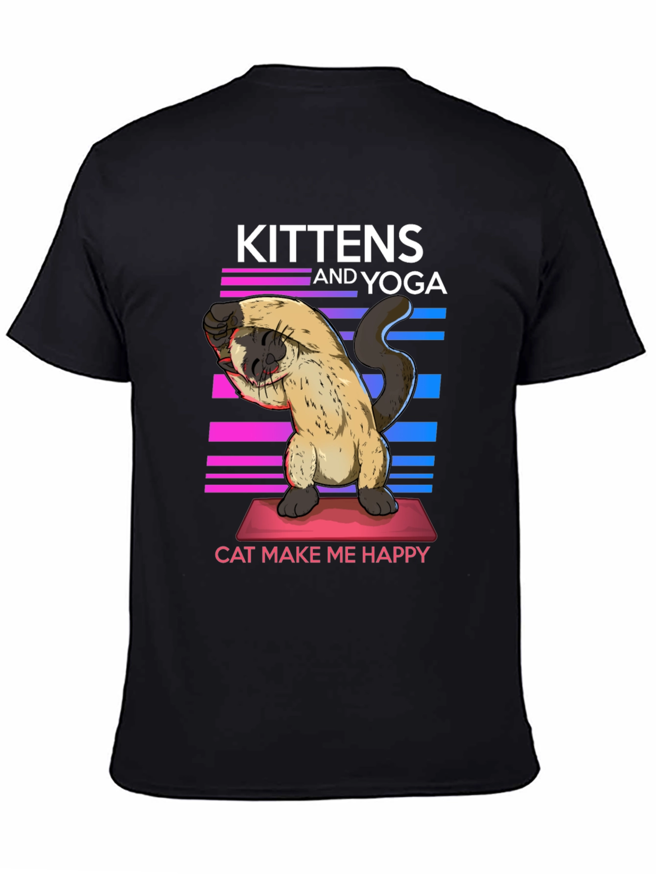 Kittens & Yoga Cat Lover T-Shirt
