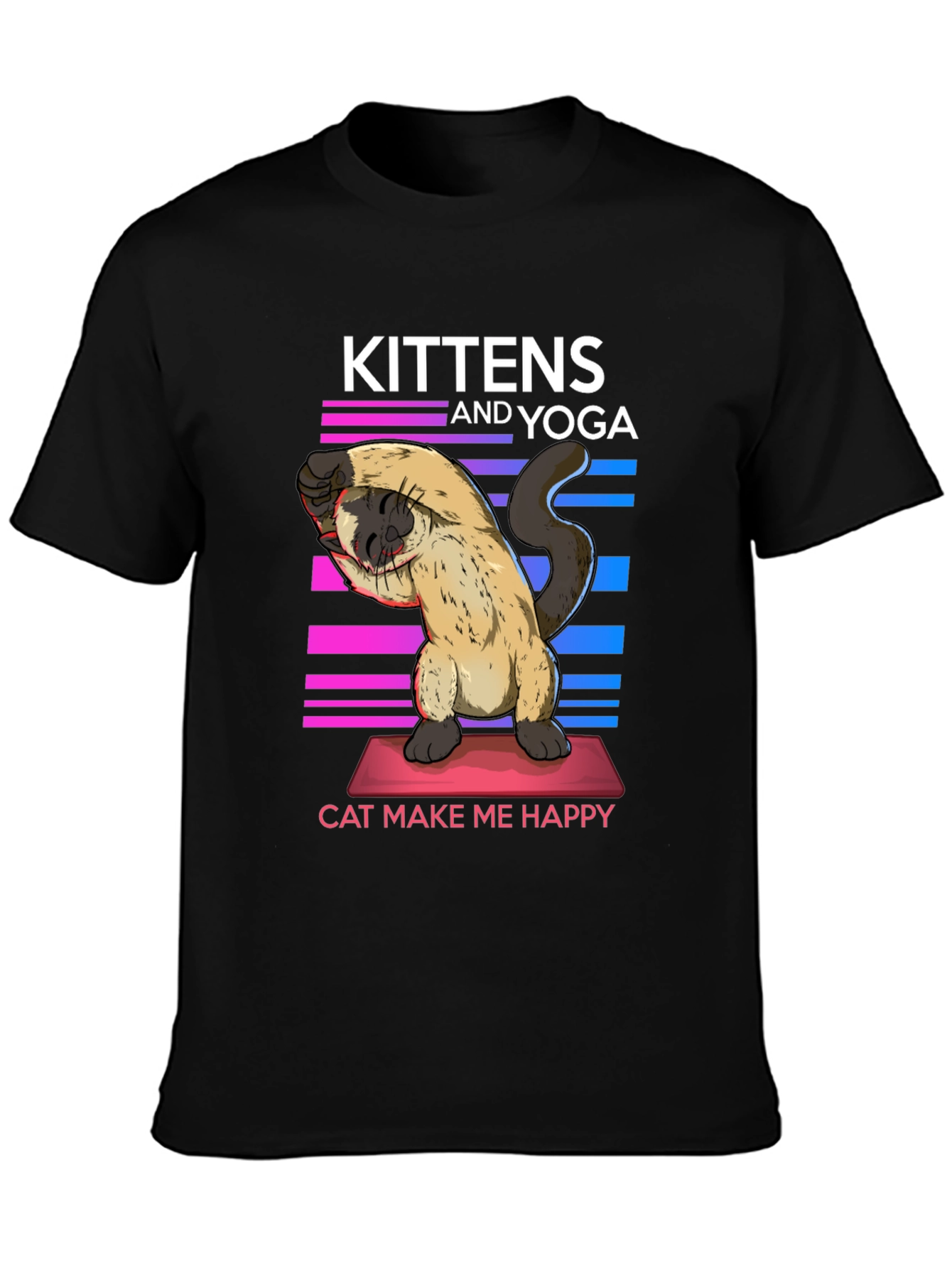 Kittens & Yoga Cat Lover T-Shirt