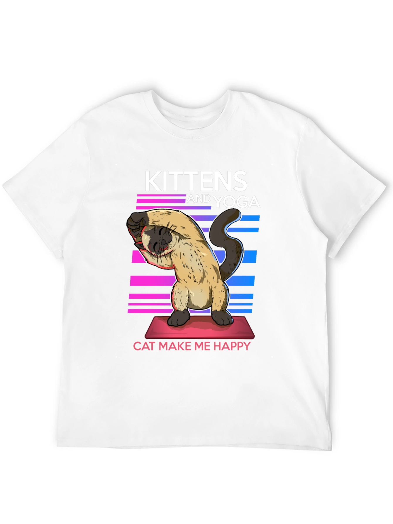 Kittens & Yoga Cat Lover T-Shirt