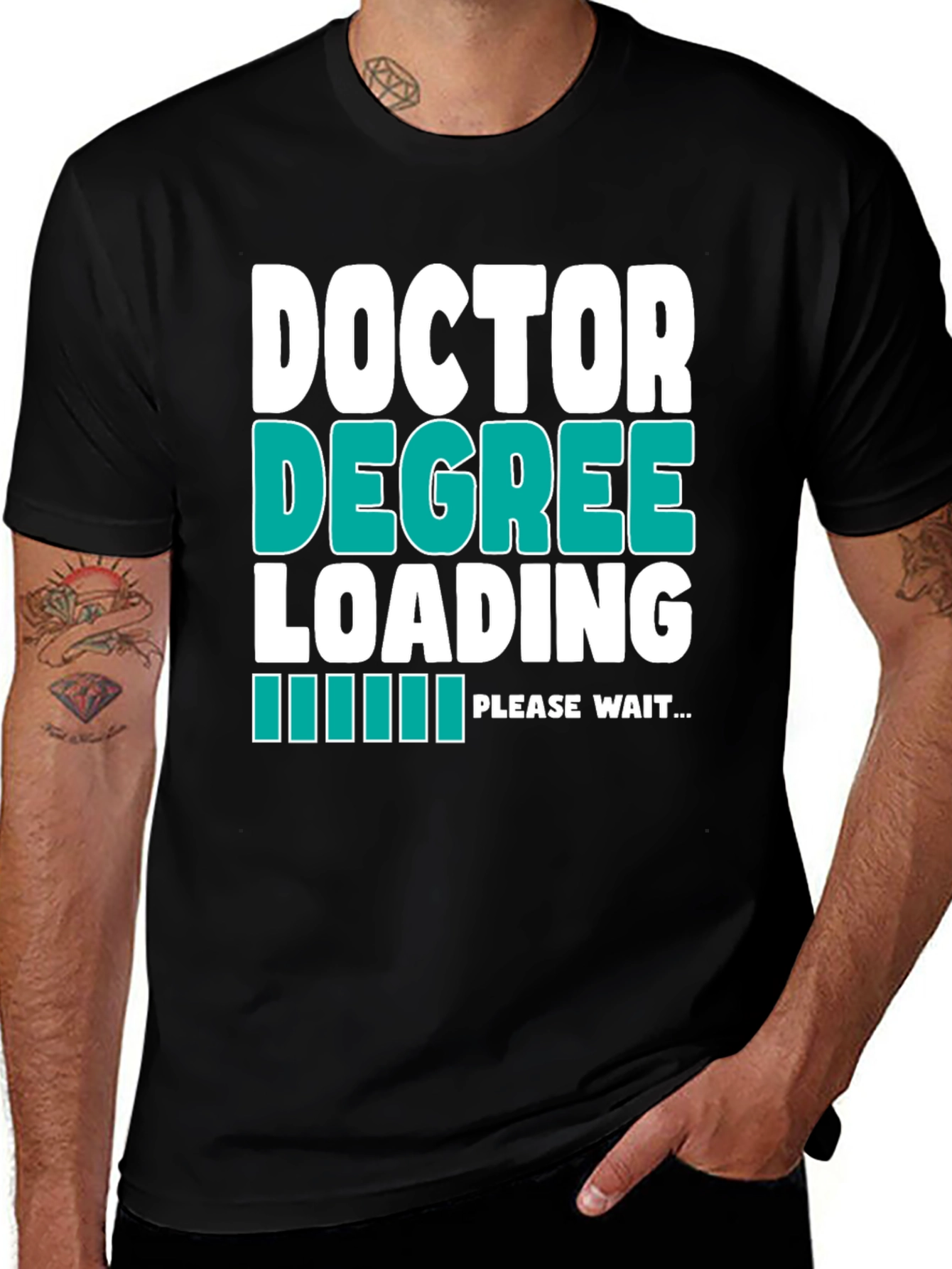 Doctor Degree Loading - Funny Graphic T-Shirt
