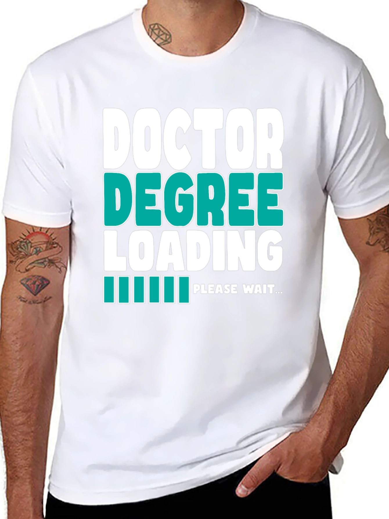 Doctor Degree Loading - Funny Graphic T-Shirt