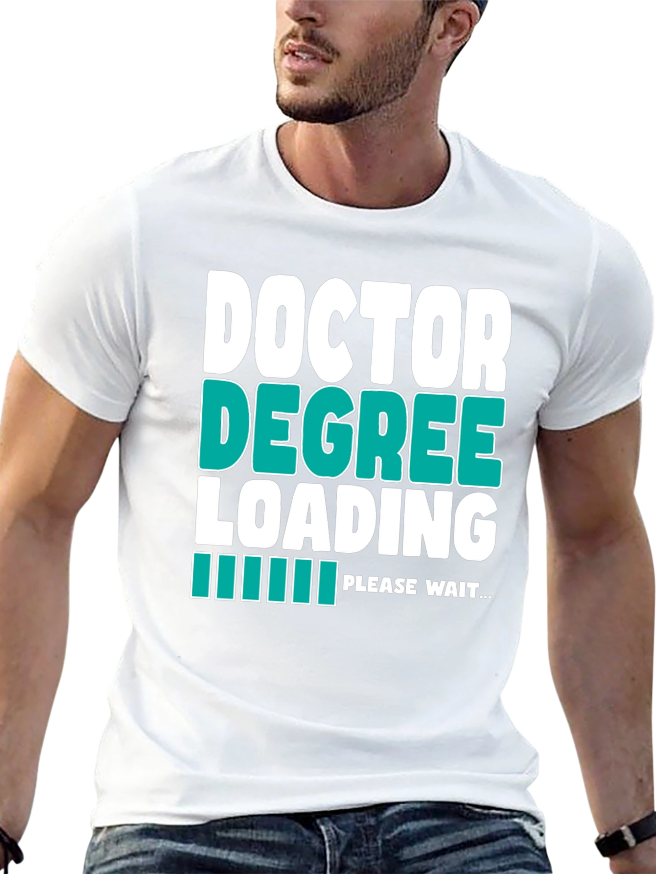 Doctor Degree Loading - Funny Graphic T-Shirt