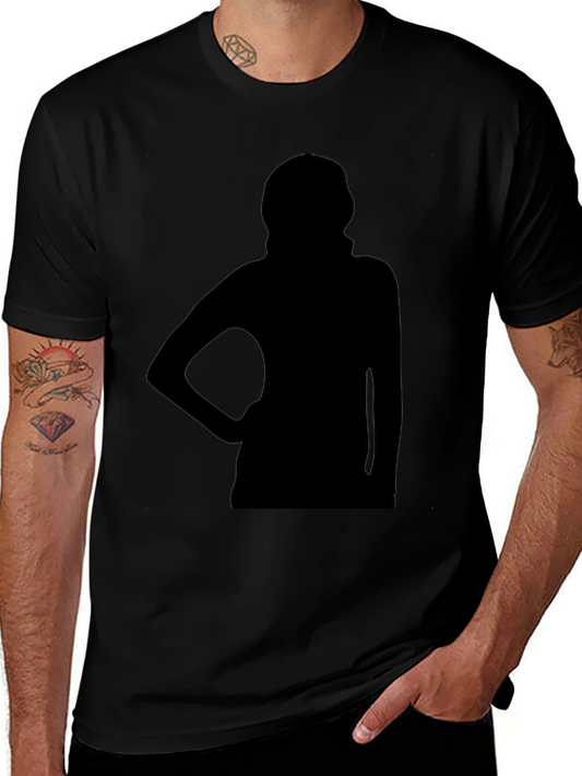 Black Silhouette Graphic T-Shirt