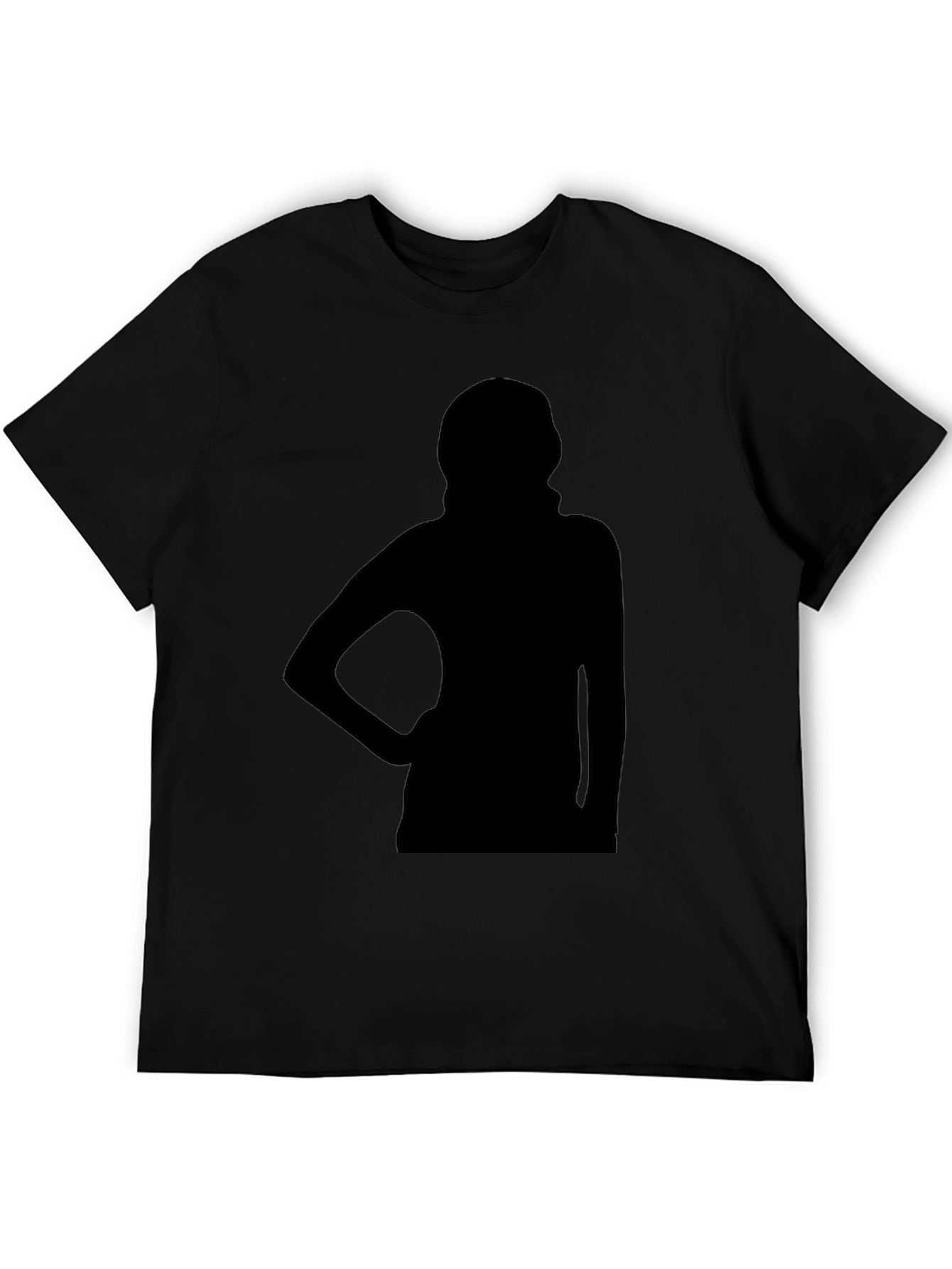 Black Silhouette Graphic T-Shirt