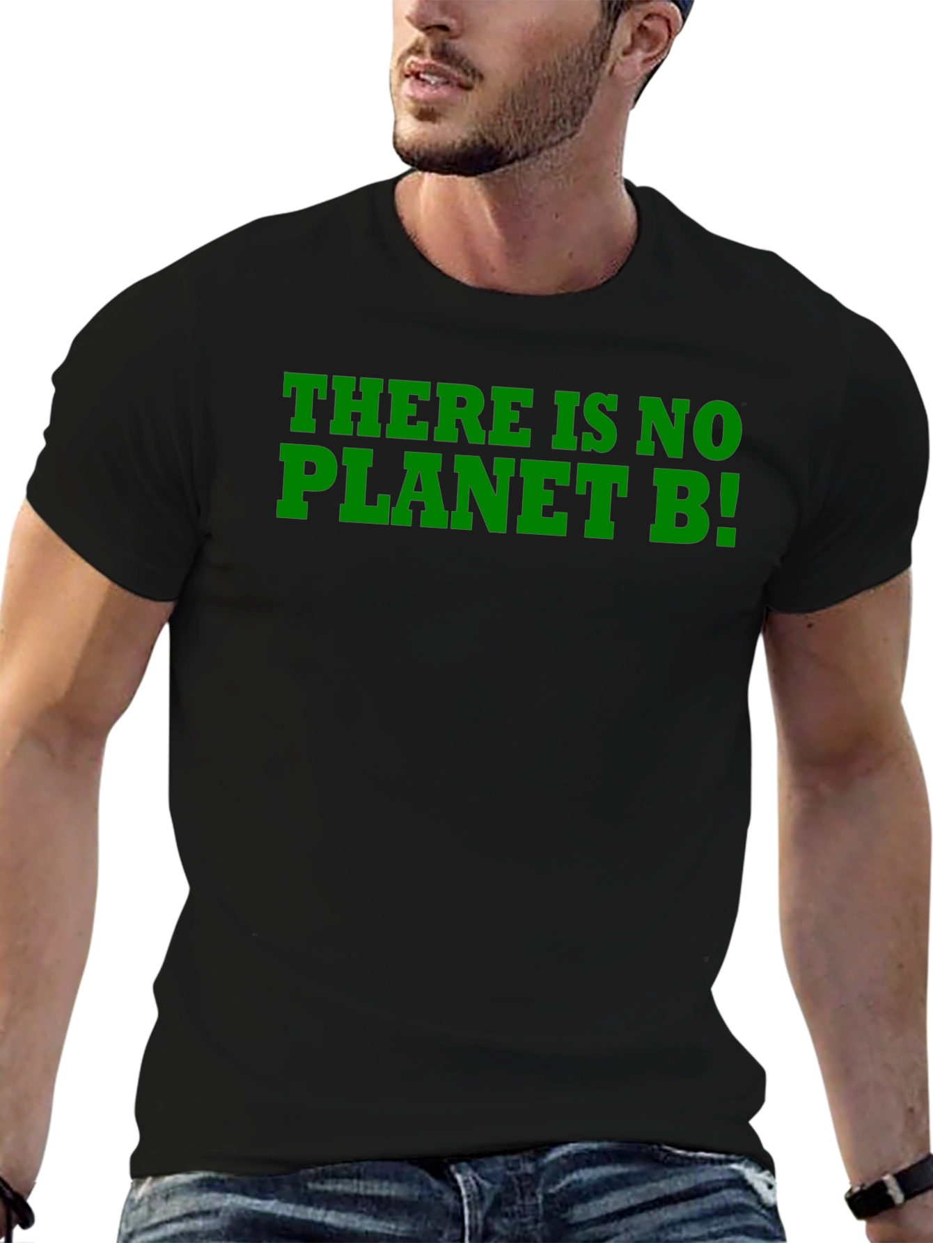 Planet B T-Shirt - Eco-Friendly Message Black