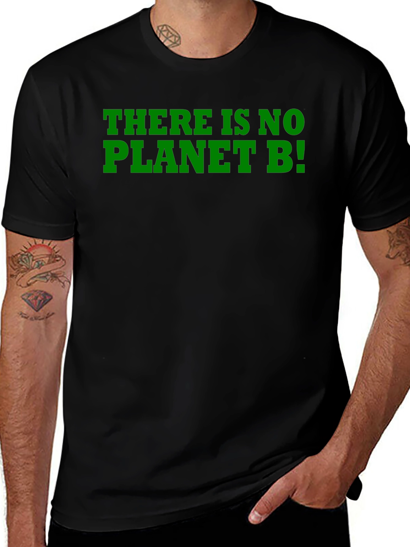 Planet B T-Shirt - Eco-Friendly Message Black