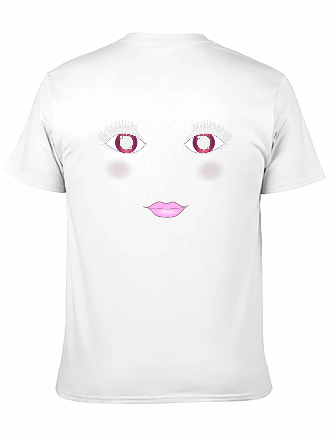 Fun Face T-Shirt - Eye & Lips Graphic Tee