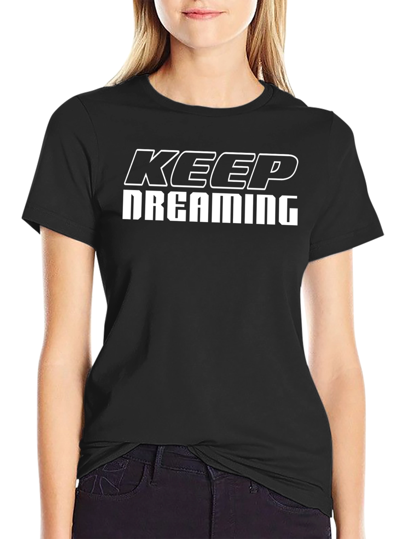 Keep Dreaming Graphic T-Shirt - Mens Black Tee